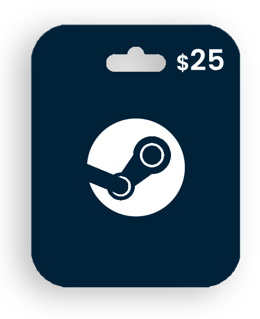 Gift card de Steam por 25